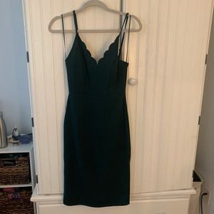 Never-worn green, form fitting dress